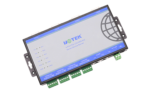 UT-W6804CN 壁掛式4口 RS232/485/422 串口服務(wù)器