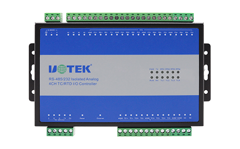 UT-56104 RS-485/232/以太網(wǎng)隔離4通道模擬量TC/RTD I/O采集器